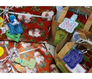 Stickserie - ITH Anhänger College Buchstaben